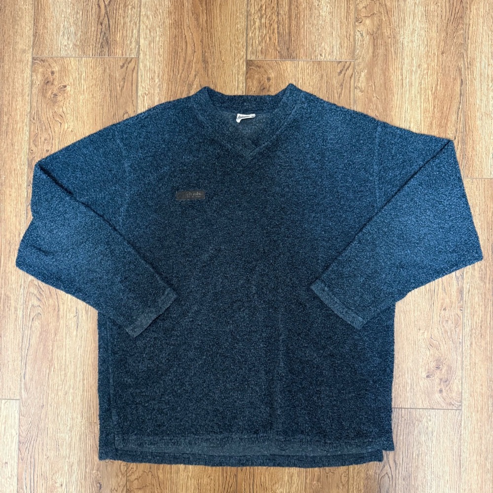 VTG‎ Columbia USA Made Fleece Pullover Sweater Navy Blue Mens XL gorpcore 90s